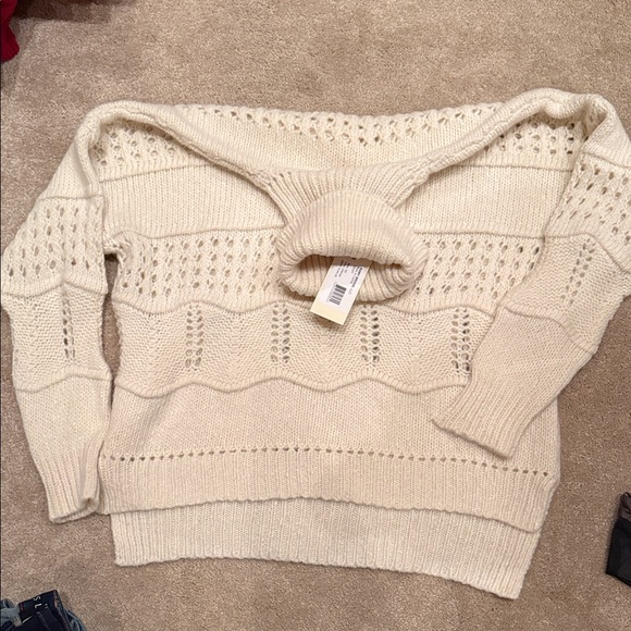 Ramy Brook Sweaters - Ramy Brook Ivory Cowl Neck Sweater